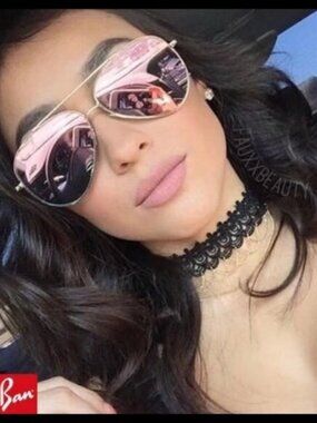 Ray-Ban 3025 Pink Aviator Sunglasses 58mm